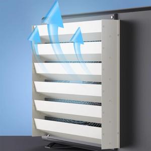 Outdoor AC Condenser Deflector Baffle, Galvanized Steel Wind Guide Cover Compressor Fence, Universal Fit for Air Conditioner Protection 25.5x25.5 in