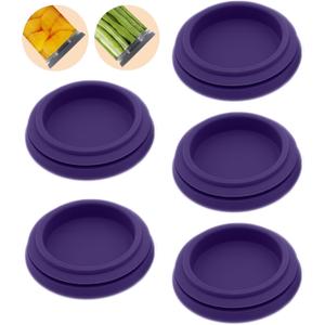 Wide Mouth Mason Jar Lids - Large Mouth Canning Lids Fit for All Wide Mouth Mason Jars,Food Grade Silicone Mason Jar Caps,Dishwasher Safe,Leak Proof Reusable Lids,5 Pack