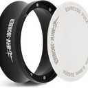 MHW-3BOMBER 53mm Espresso Dosing Funnel & Puck Screen Set, Magnetic Dosing Rring & Reusable Filter kit Compatible with 53mm Bottomless Portafilter, Coffee Dosing Ring with Eppresso Puck DR7014-OS (54mm)