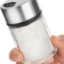 Salt Shaker or Pepper Shaker with Adjustable Pour Holes - Stainless Steel Spice Dispenser - Perfect for Pink Himalayan, Table Salt, Black and White Pepper. (2.4 oz)