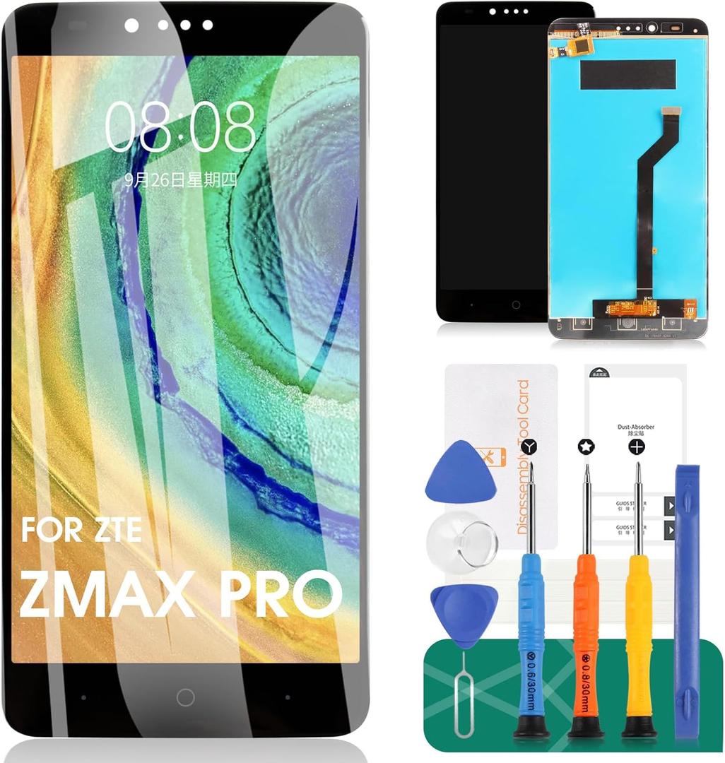 for ZTE Zmax Pro Screen Replacement for ZTE Zmax Pro LCD Display for Z981 Replacement Touch Screen Digitizer Assembly Repair Parts