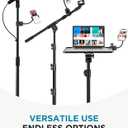 InnoGear Mic Stand Phone Holder, Flexible Gooseneck Mount Clamp for Microphone Boom Arm Tube Pipes Music Accessories for iPhone 16 15 14 13 12 MAX Pro Samsung Galaxy All Smartphones