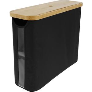 Toilet Paper Storage Basket, Oxford Cloth Toilet Paper Container with Lid, Large Toilet Paper Holder for up to 12 Mega Rolls, Toilet Paper Storage Cabinet for Bathroom(black)