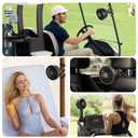 GUSGU Baby Stroller Fan with Clip, Rechargeable & Battery Operated Portable Fan with 16H Max Runtime, Hands Free 360 Adjustable Quiet Personal Fan for Travel, Car Seat, Crib, Trolley, Bedroom (Black)