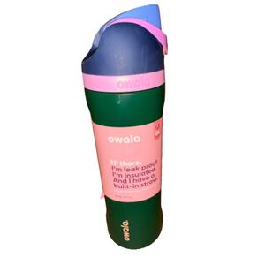 Owala FreeSip Insulated Stainless Steel Water Bottle with Straw, BPA-Free Sports Water Bottle, Great for Travel, 32 Oz--