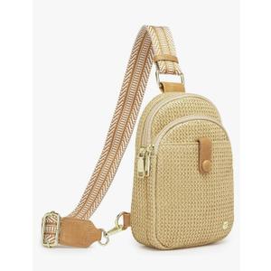 AOCINA RFID Straw Summer Purses for Women 2025 Woven Sling Bag Fanny Packs Cross body for Everyday Beach Travel Vacation Essentials