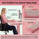 60pcs Keyboard Stickers for Long Nails, Clear Glass Bubbles, Protect Nail Art, No-Residue, Reusable Raised Keyboard Stickers, for Desktop Keyboards, External Keyboards, Calculators