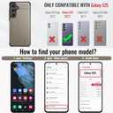 Vinich for Samsung Galaxy S25 Wallet Case with Card Holder, RFID Blocking Credit Slots Kickstand Shockproof Phone Cover Fit for Galaxy S25 6.2" Gray