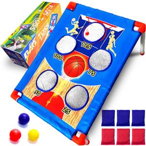 Bean Bag Toss Game for Kids Ages 4-8 - Outdoor Cornhole Toys for 3-8 Year Old Boys & Girls | Fun Family Party Birthday Games for Toddlers, Backyard, Lawn & Beach Activities