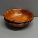 Wood Wooden Salad Bowl, Set 4, (10 inches)