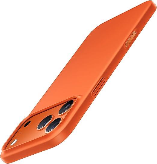 TORRAS for iPhone 17 Pro Case, Slim Fit, Ultra Thin Lightweight Minimal Design, Secure Grip & Silky Touch, Anti-Scratch Hard PC Cover for iPhone 17 Pro Phone Case 6.3in, OriginFit, Cosmic Orange