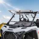 KEMIMOTO 2025 PRO XP Flip Windshield Compatible with 2025-2026 Polaris RZR PRO XP/ PRO XP4/ PRO S/ PRO S4, 3-IN-1 Flip Up Front Window Anti-UV Double-Sided Hard Coated Vented Folding Full Windshield