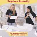 imprsv 3FT Mosaic Numbers for Balloons, Balloon Mosaic Number Frame, Marquee Number 1, One Balloon for First Birthday, DIY Assembly Required Large Cardboard Numbers, First Anniversary Decor