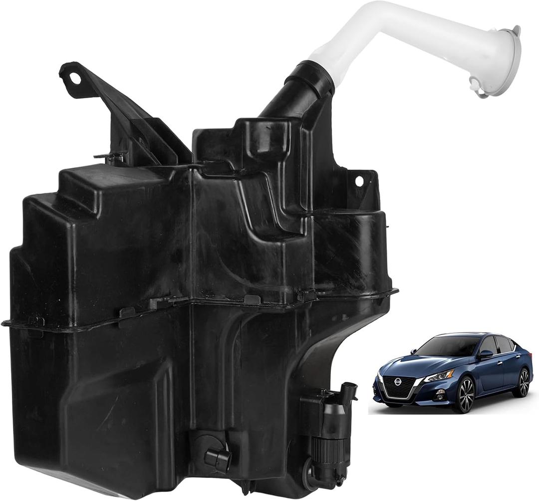 MUCO Windshield Fluid Reservoir with Sensor 4489-0004 28910-9HM0A Compatible with Nissan Maxima 2016-2018, Altima 2013 2014 2015 2016 2017 2018 Washer Tank