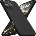 CellEver Heavy-Duty Silicone Case for iPhone 16 Pro Max Camera Protection Anti-Oil Coating Military Drop Protection, Soft Scratch-Free Interior, Black