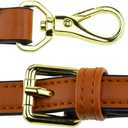 Allzedream Leather Purse Strap Replacement Crossbody Handbag Long Adjustable, Brown, M