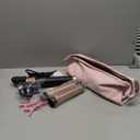 Dual Voltage 3 in 1 Hot Hair Styler  High-Speed Hair Dryer with Air Styler with Long Barrel Air Styler, European Hair Tools Styling, Fast Drying and Quick Styling, Travel Case,Gifts for Women (Black)