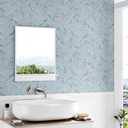 Blue Peel and Stick Wallpaper Grasscloth Twill Texture Contact Paper Blue Fabric Wallpaper Peel and Stick Countertops Waterproof Adhesive Contact Paper for Walls Bathroom Cabinets 15.7"×118"