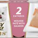 Fancy Feast Gems Pate Cat Food Mousse With Salmon and a Halo of Savory Gravy Cat Food - (Pack of 8) 4 oz. Boxes, BB Date:04/2026