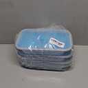 Extra Large Collapsible Food Storage Containers with Lid & Air Vent, 58 oz, 4 Pack, XL Collapsible Marinade Container with Lid Foldable Silicone Containers, Microwave Freezer Dishwasher Safe, Blue