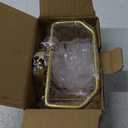 TAILI Sponge Holder for Kitchen Sink with Strong Suction Cup, Rustproof Aluminum Sink Caddy for Sponges, Brushes, Stoppers & Scrapers, Gold