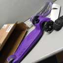 LaScoota 2-in-1 Kids Kick Scooter, Adjustable Height Handlebars and Removable Seat, 3 LED Lighted Wheels and Anti-Slip Deck, for Boys & Girls Aged 3-12 and up to 100 Lbs. (Purple)