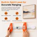 Picture Hanging Tool with Level for Small Frames, 15 in, 50 Nails