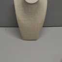 Kigley 3 Pcs Linen Jewelry Display Bust Necklace Display Stand Necklace Mannequin Holder for Jewelry Selling Trade Shows