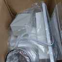 Bathroom Exhaust Fan with Light,9.8 in Panel,3000K/4500K/6000K 12W 7.5In Square LED,117 CFM,0.7 Sones 4 Inches Duct 110V,Quiet Ventilation Exhaust Fan for Shower/Home/Office(3-Colour LED)