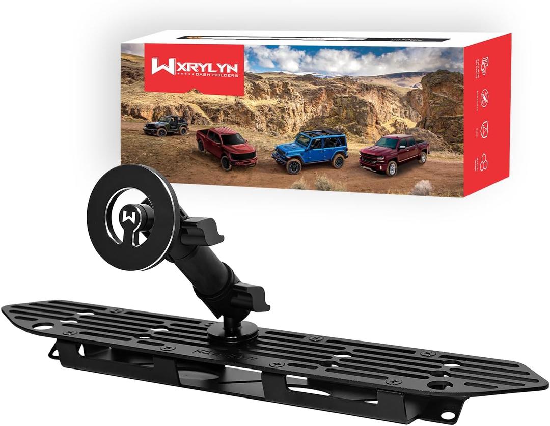 WXRYLYN 2018-2023 Wrangler JL Dash Phone Mount Magnetic Phone Holder for 2018-2023 J eep Wrangler JL (NOT 4xe) 2020-2023 Gladiator Metal Dash Platform Phone Mount 2023 Wrangler Cell Phone Holder