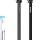 Vondynote Set of 2 Speaker Poles for Subwoofer 35mm Speaker Pole Mount Height Adjustable Fits M20 Threaded Mount