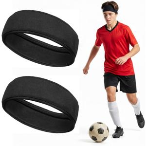 2 Pcs Protective Headgear for Soccer Flag Football Sport Headband with Foam Padded Head Guards Accessories for Women Men Athletic