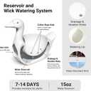 Goose Hanging Planter, Self-Watering Pot for Porch Decor