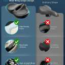 Noseless Oversized Bike Seat for Men & Women, 2026 Upgrade Comfortable Extra Wide Padded Bicycle Seat Cushion, Comfort Bike Saddle for Peloton, Exercise Bike, Beach Cruiser, MTB, EBike