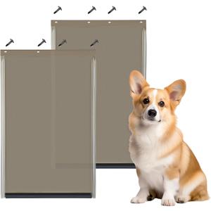 2PACK PAC11-11038 Replacement Flap with Screws,Medium Dog Door Replacement Flaps Compatible with Petsafe Replacement Flap Measures 8 1/8" W x 12 7/8" H, Weather-Proof & Warp-Resistant