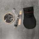 AKLOT Practice Pad Set 12" Silica gel Pads Drum for Adult Kids with Snare Drum Stand,Double Sided,Drumsticks,Bag