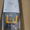 GLAHODEN Retractable Garden Hose Reel 5/8 in x 100 ft Upgraded UV Resistant Heavy Duty Automatic Hose Reel Wall Mount 3/4 in Brass Fitting 9 Pattern Nozzle Any Length Lock Slow Retraction 180 Swivel (Light Gray)