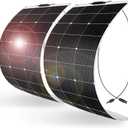 DOKIO 200W Flexible Solar Panel Set, Two 100W 18V ETFE Modules