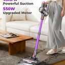 Cordless Vacuum Cleaner, 550W 45Kpa Vacuum Cleaners for Home, 60Mins Cordless Stick Vacuum with LED Display, Self-Standing & Anti-Tangle, 8-in-1 Wireless Vacuum for Carpet Pet Hair Hardfloor