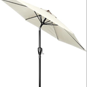 7.5 FT Patio Umbrella with 6 Sturdy Ribs,Parasol Umbrella For Outdoor,Sun Shade Beach Umbrella for Garden, Deck, Pool,Market | UV Protection, Waterproof,Button Tilt & Easy Crank Lift, Heavy Duty Frame