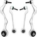 Front Lower Control Arm Suspension Kit 4pc compatible with 2006-2014 BMW E90 325i 328i 330i 335i 335is 128i 135i X1(2WD Only)