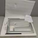 PRIMETEK Vanity Mirror with Lights, 19"x22" Large Makeup Mirror with Lights, LED Lighted Makeup Mirror, Touch Screen with 3-Color Lighting, Dimmable for Vanity Desk Tabletop, Bedroom, Black