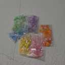 Assorted 260-320PCS Acrylic Beads For Bracelet Making, Flower Bow Butterfly Candy Gummy Bear Kawaii Aesthetic Beads,Cute Beads For Jewelry Making DIY Necklace Keychain Phone Charm(6 Colors) (6 COLOR SERIES-PINK+PURPLE+GREEN+BLUE+YELLOW+ORANGE)