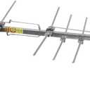 RCA Compact Outdoor or Attic Yagi TV Antenna - Long Range Digital OTA Antenna for Clear Reception, NexGenTV Compatible, Supports 4K/8K 1080p TVs, Silver Color