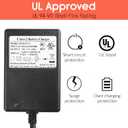 LotFancy Battery Charger for 6V Ride On Toys, Power Supply Adapter for Kid Trax Frozen Disney Princess Minnie Mouse, Rollplay BMW GMC 6 Volt Toddler Electric Wheels Cars Quad, UL Listed