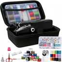 Handheld Sewing Machine for Beginners Adults, Portable Cordless Mini Sewing Machine Kit, Electric One-Speed Stitching for DIY, Home, Travel, Mending Tool with Accessories, Black