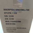 AZOUTDOOR 18" Wall Mount Fan 7000 CFM Wall Oscillation Fan 3-Speed Industrial Fans with Mist High Velocity Wall mounted Fans for Residential, industrial, Warehouse, Greenhouse, Workshop