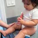 2 x Dr. Brown's Infant-to-Toddler Toothbrush, Elephant, Pink, 0-3 Years