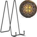 TR-LIFE 16 Inch Heavy Duty Plate Stand (2 Pack) - Metal Display Easel for Large Plates, Picture Frames, Signs, Posters, and Decorative Platters
