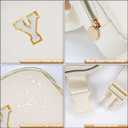 3 x Belt Bag Crossbody Bags for Girls Women - Gifts for 8 9 10 11 12 13 Year Old Girl - Teen Birthday Gifts - Small Waist Packs Trendy Kids Fanny Pack - Initial White Y,Cream Bag